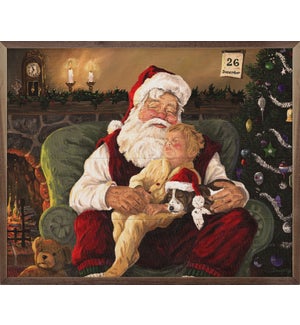 Santa With Child By Terry Doughty